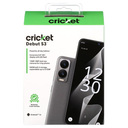 Debut S3 64GB, 4GB RAM (Prepaid) - Anchor Gray